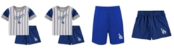 Outerstuff Infant Boys and Girls White, Royal Los Angeles Dodgers Position Player T-shirt and Shorts Set